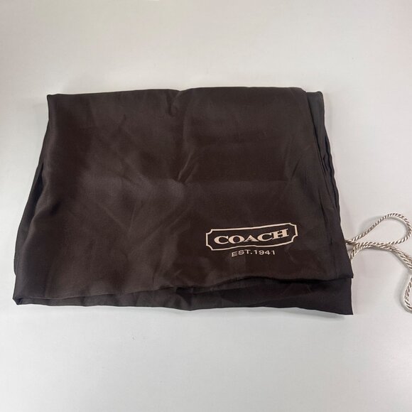 Coach Laura Gold Metallic Leather Signature Tote Bag With Charm & Zip Closure - Picture 16 of 16